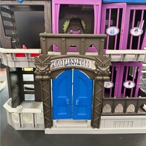 Gotham City Jail Playset with Blue and Purple Features